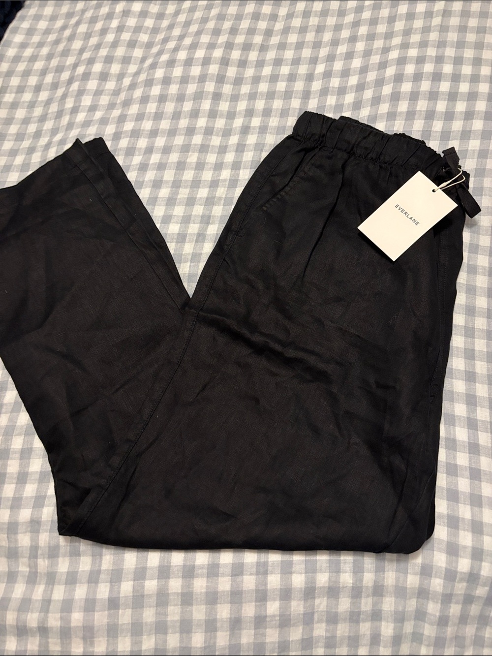 Everlane Black Linen Easy Pant